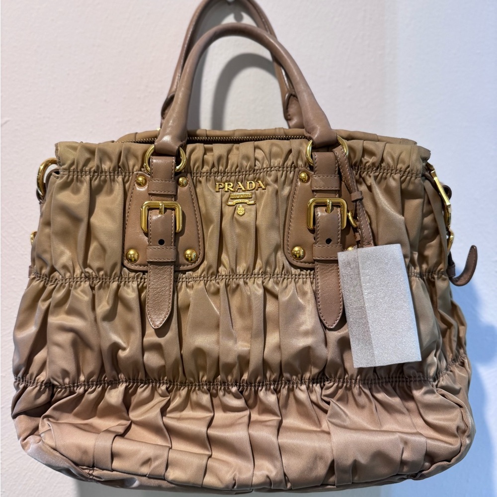 PRADA Tessuto Gaufre Nylon Two Way Tote